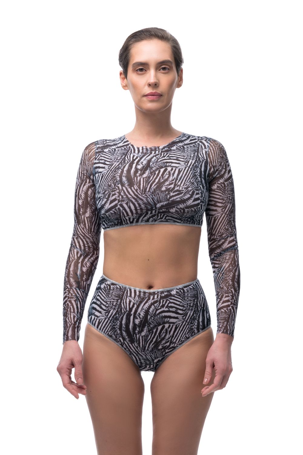 Top with sleeves &quot;Fake zebra&quot;