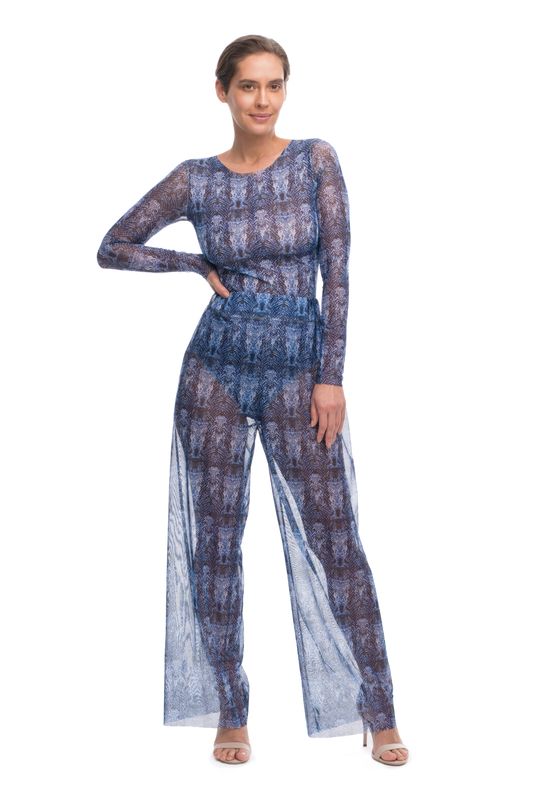 Beach pants &quot;Snake Blue&quot;