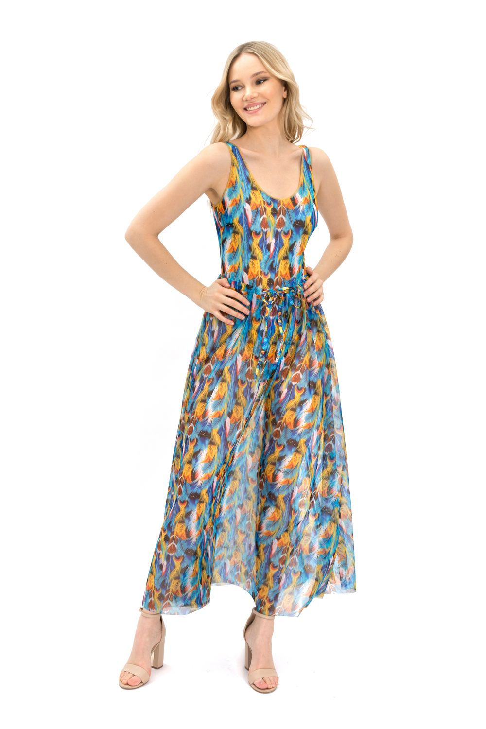 Beach skirt &quot;Feathers&quot;