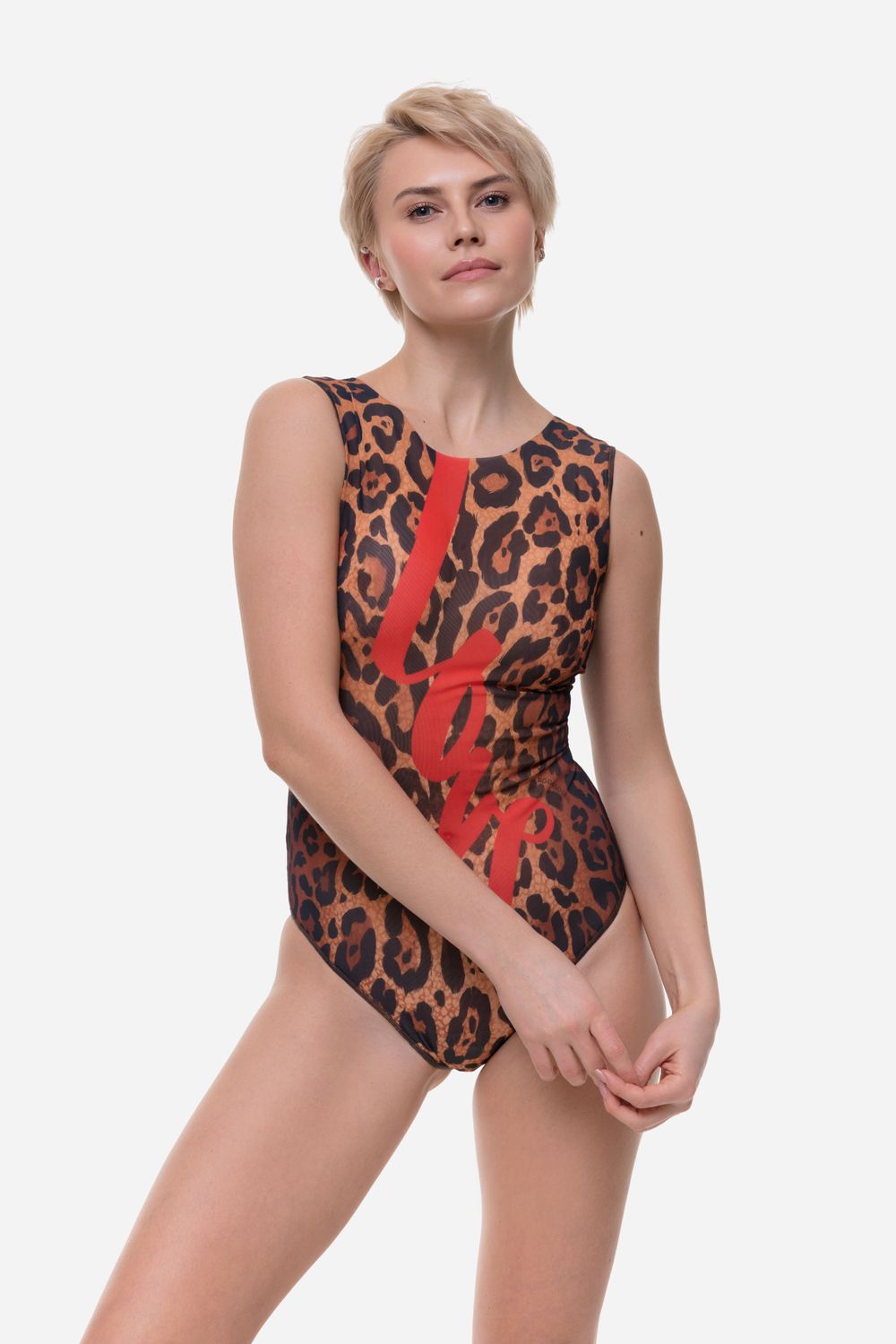 One-piece Sleeveless Swimsuit &quot;Love&quot;