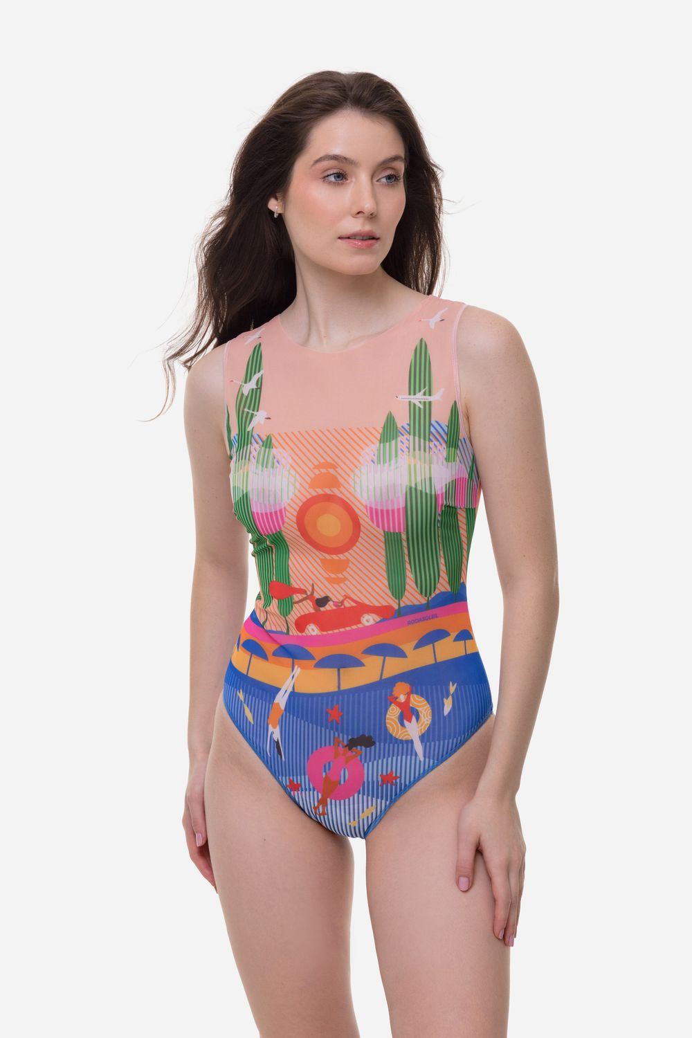 One-piece Sleeveless Swimsuit &quot;Portofino&quot; (TALL)