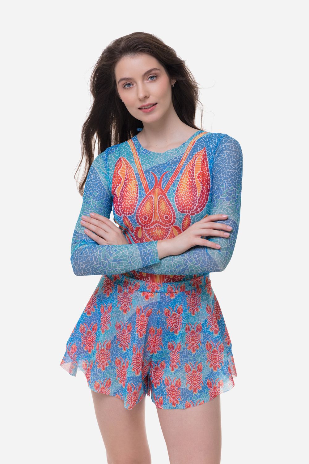 Shorts for Ladies &quot;Lobster pattern&quot;