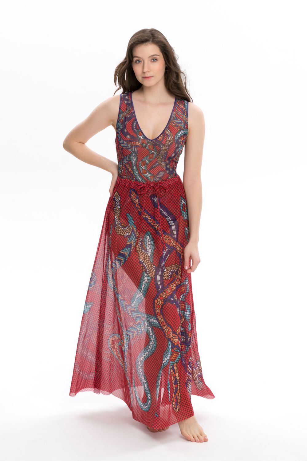 Beach skirt &quot;Snakes Mosaic&quot;