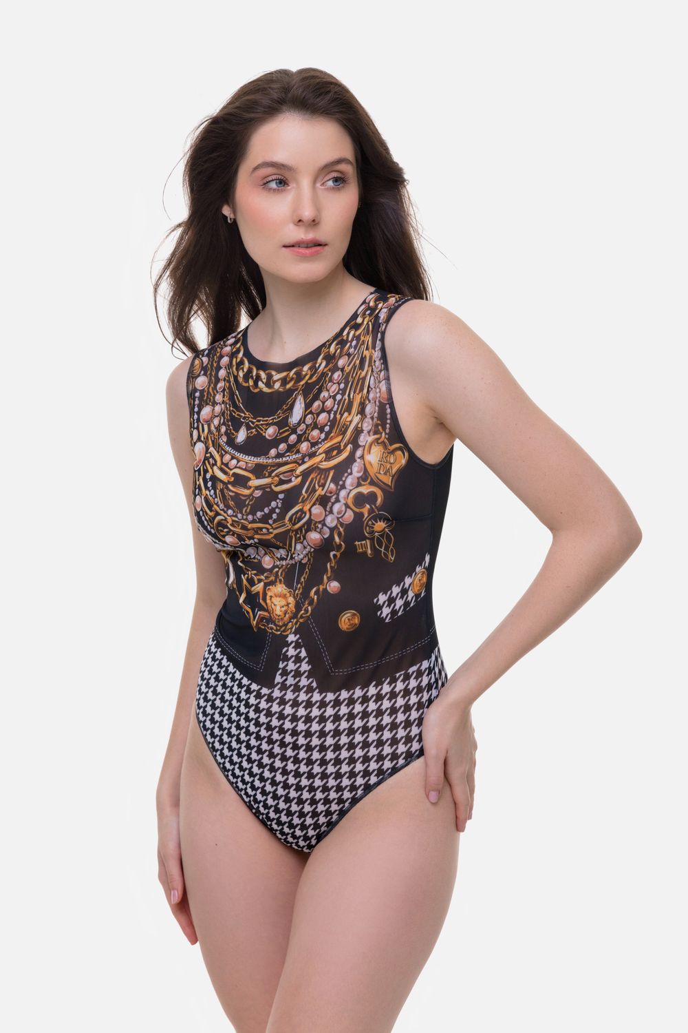 One-piece Sleeveless Swimsuit &quot;Paris Chic&quot;