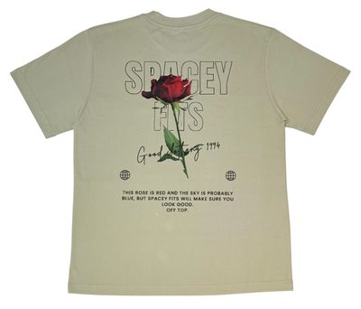 SF Red Rose Design T-Shirt Back Side
