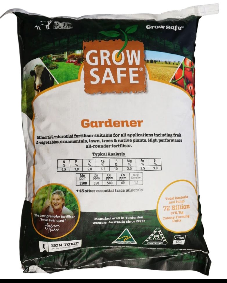 Grosafe Organic Fertiliser 20kgs
