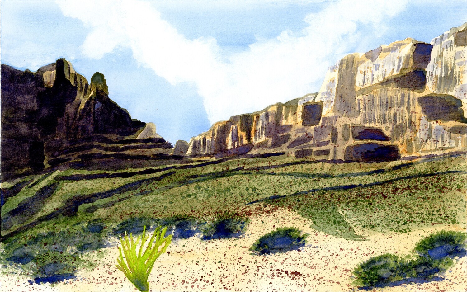 &quot;Ramada&quot; Original Watercolor