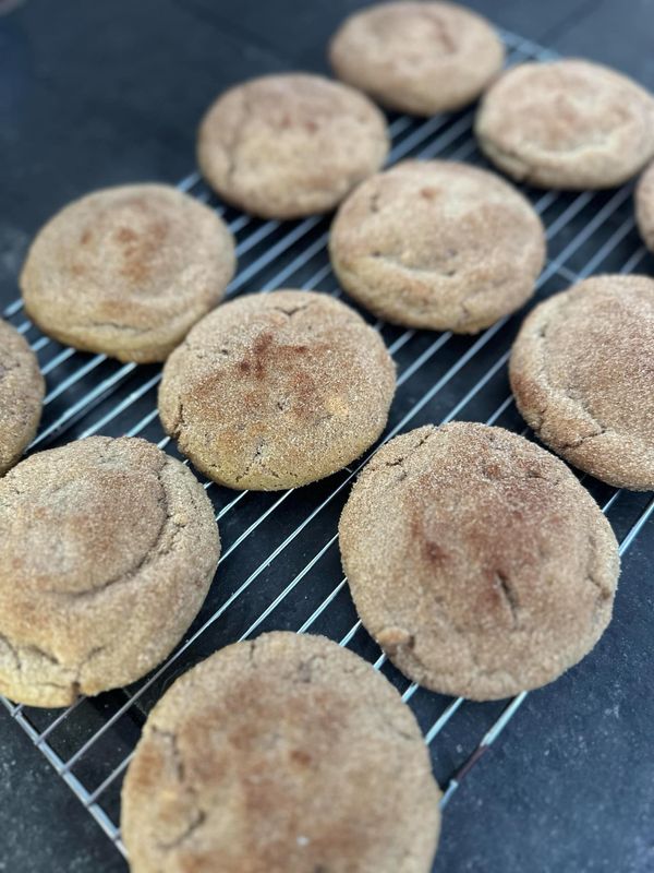 Churro Toffee White Chocolate Chip Cookies