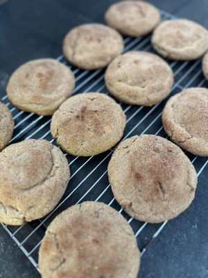 Churro Toffee White Chocolate Chip Cookies