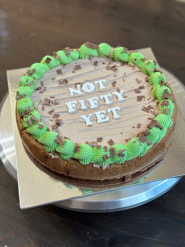 Mint Chocolate Chip Cookie Cake