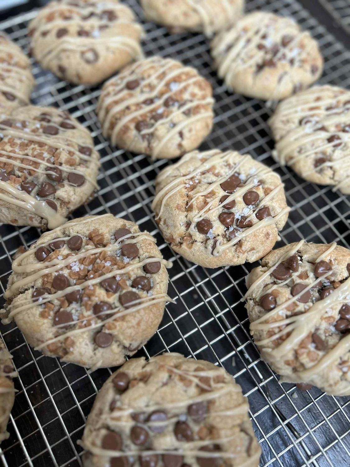 Salted Caramel Chocolate Chip Cookie