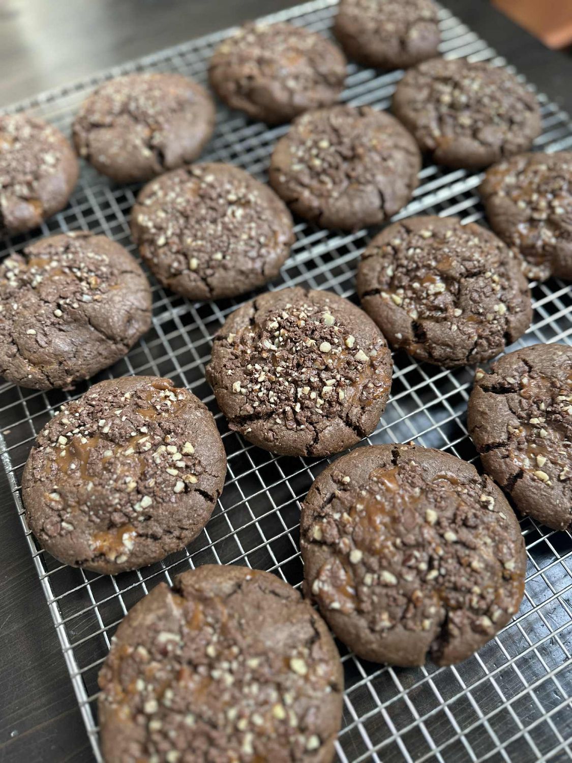 Chocolate Caramel Pecan Cookie