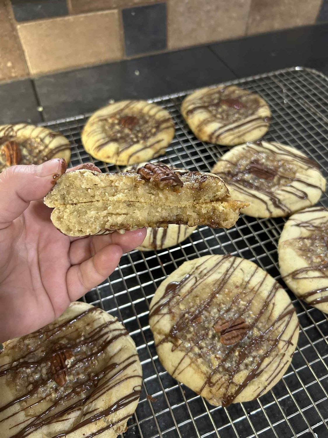 Chocolate Pecan Pie Cookie
