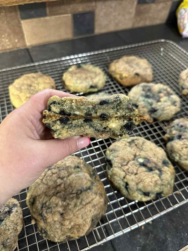 Blueberry Crumble Cookie Recipe