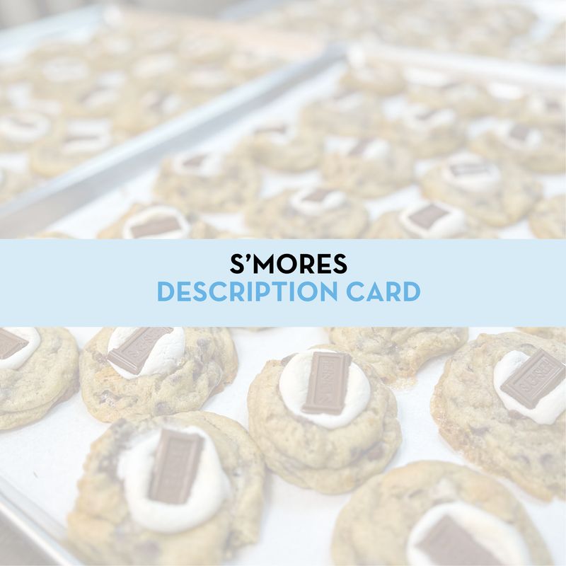 S'mores Cookie Display/Description Card