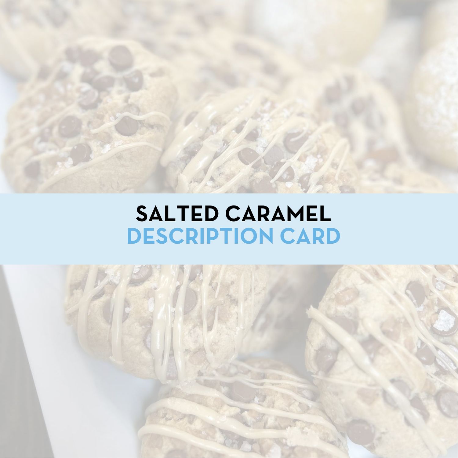 Salted Caramel Cookie Display/Description Card