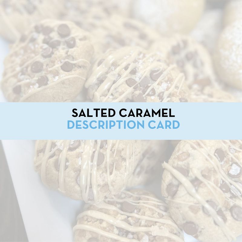 Salted Caramel Cookie Display/Description Card