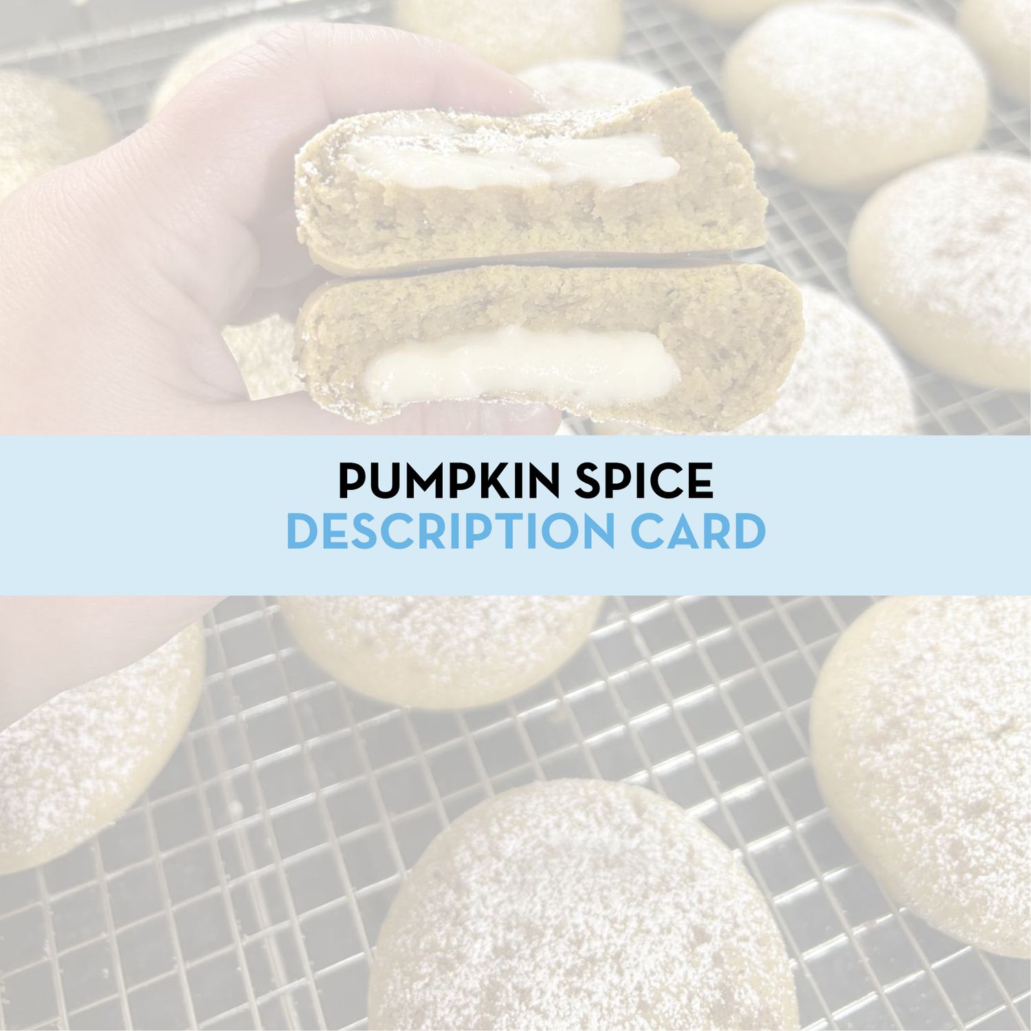 Pumpkin Spice Cookie Display/Description Card