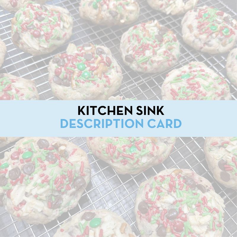 Kitchen Sink Cookie Display/Description Card