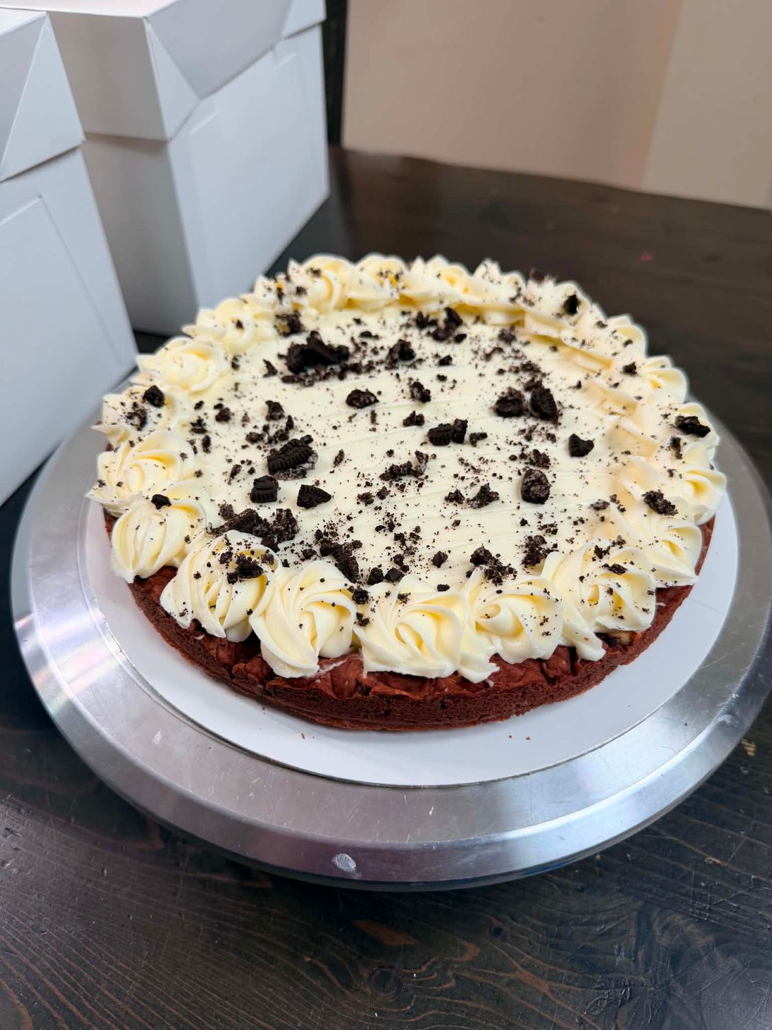 Red Velvet Oreo Cookie Cake
