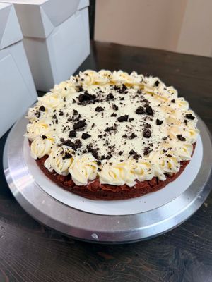 Red Velvet Oreo Cookie Cake