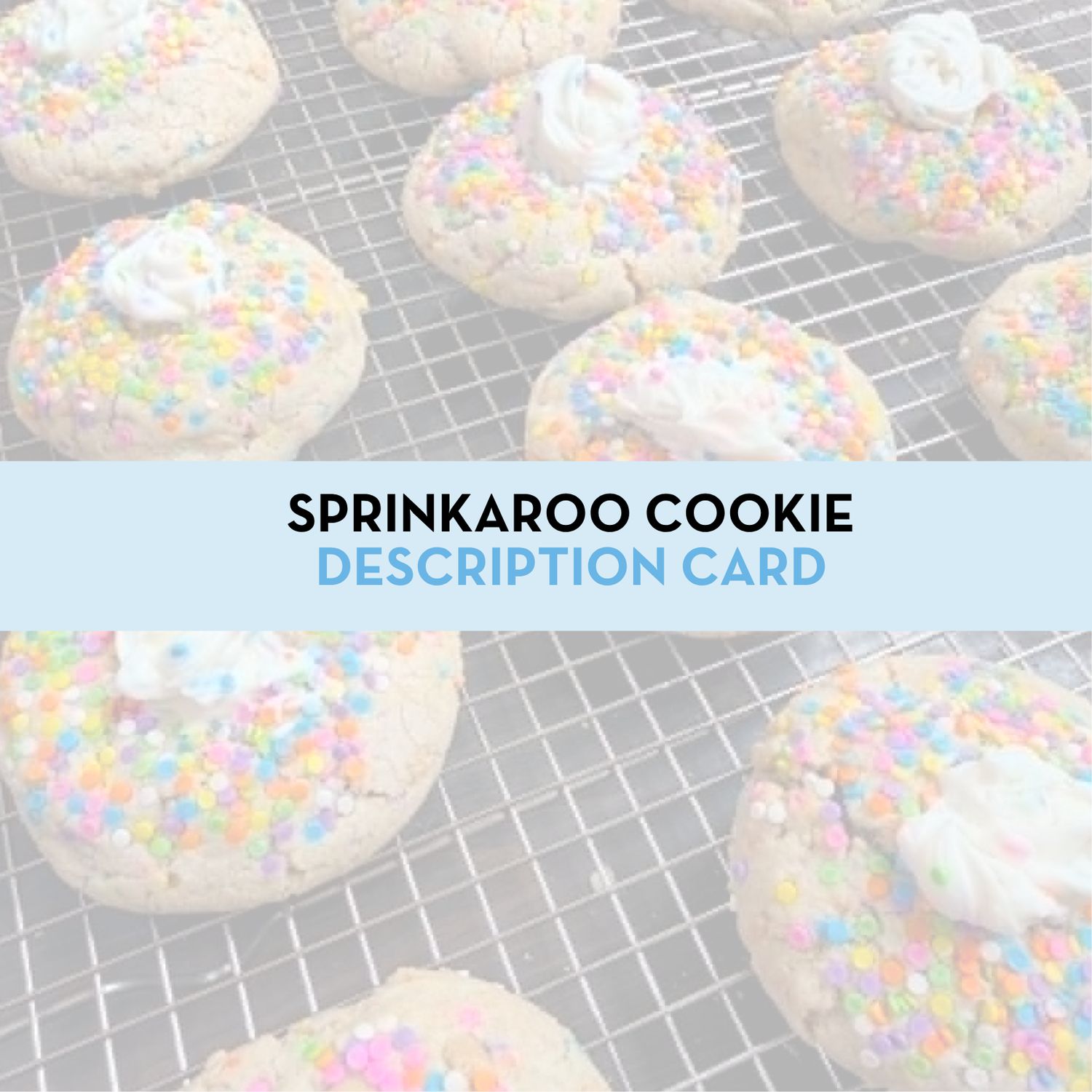 Sprinkaroo Cookie Cookie Display/Description Card