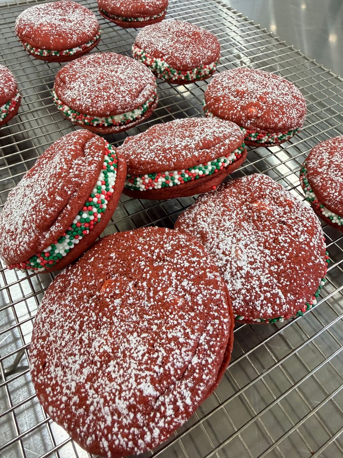 Red Velvet Snowball Sandwich Cookie Recipe