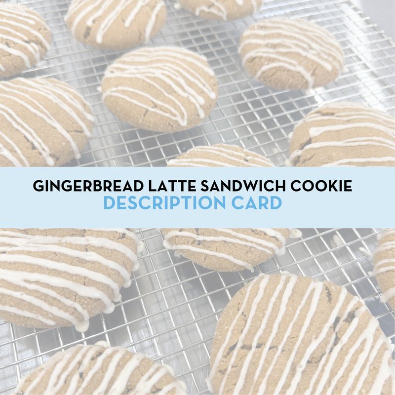 Gingerbread Latte Cookie Display/Description Card