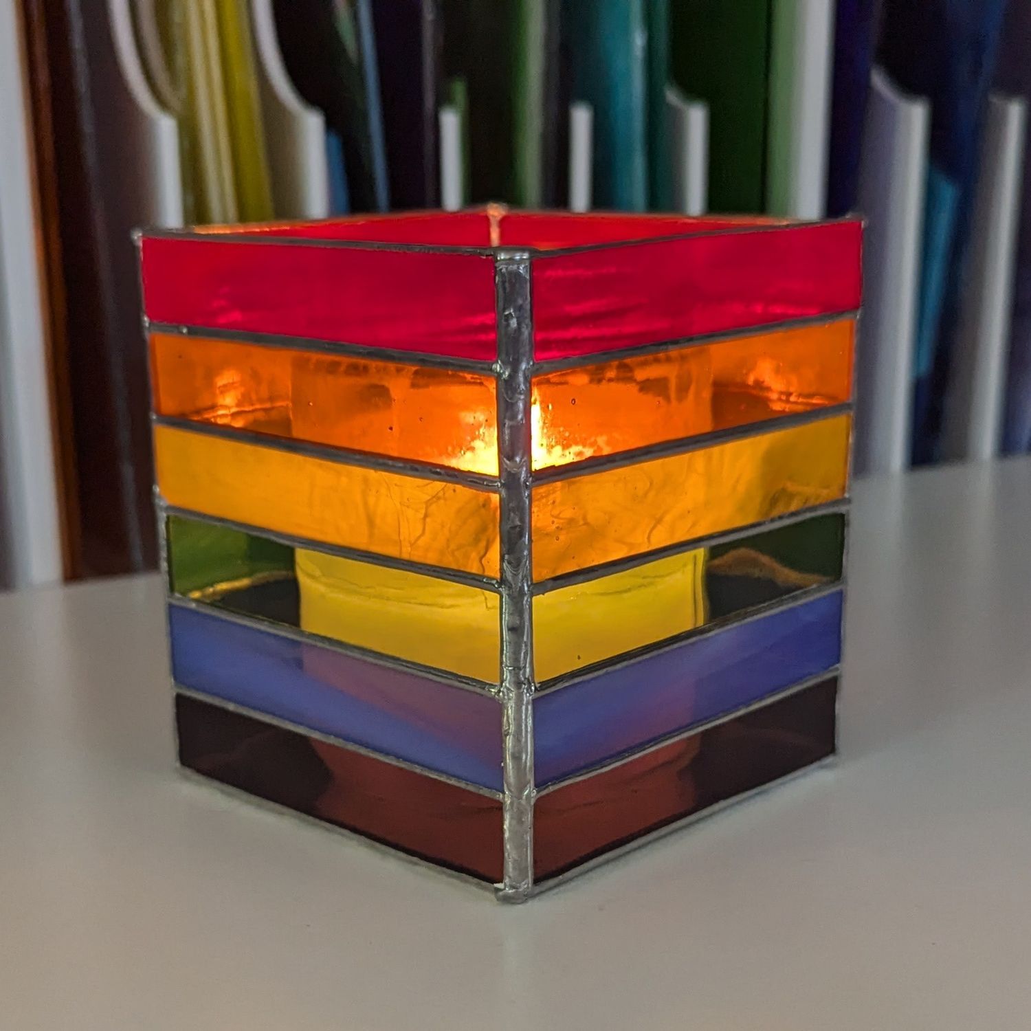 Pride Rainbow Candle Holder - Large
