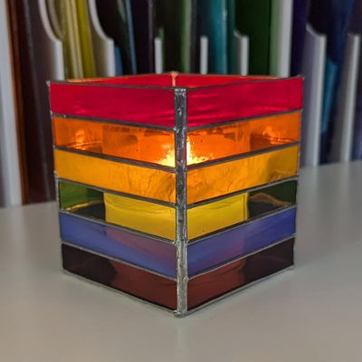 Pride Rainbow Candle Holder - Large