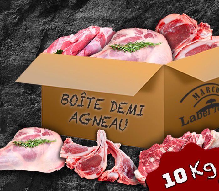 Boite demi Agneau 10 kg