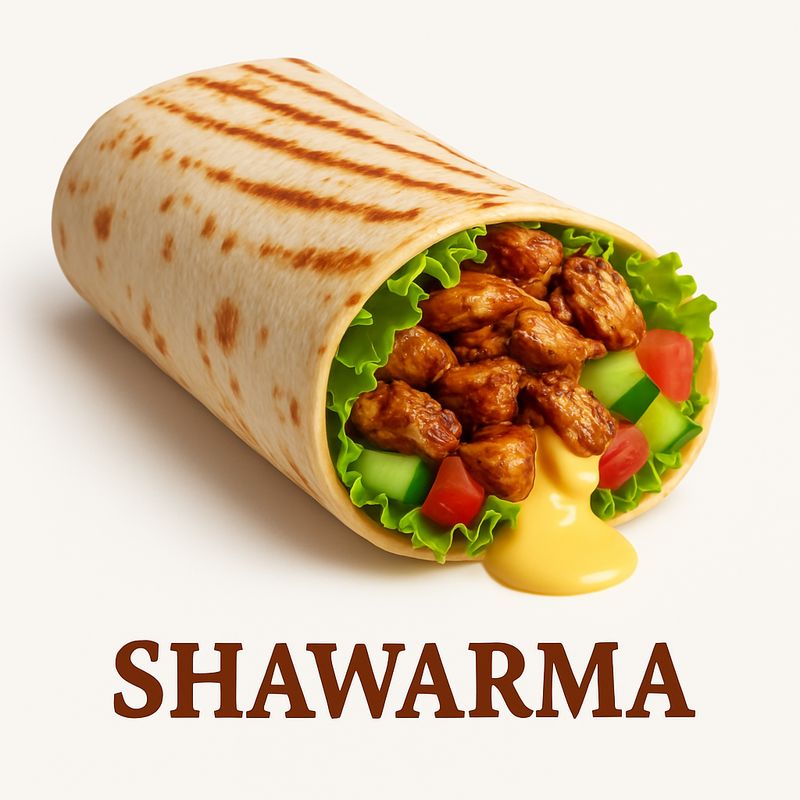Shawarma au poulet grillé