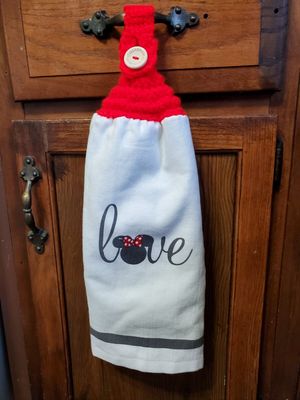 Cartoon Towel Minnie Love