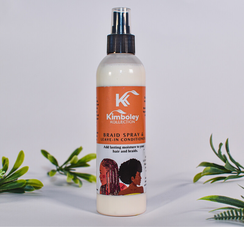 Braids Spray and Leave In Conditioner for Moisture loss and Easy Detangling