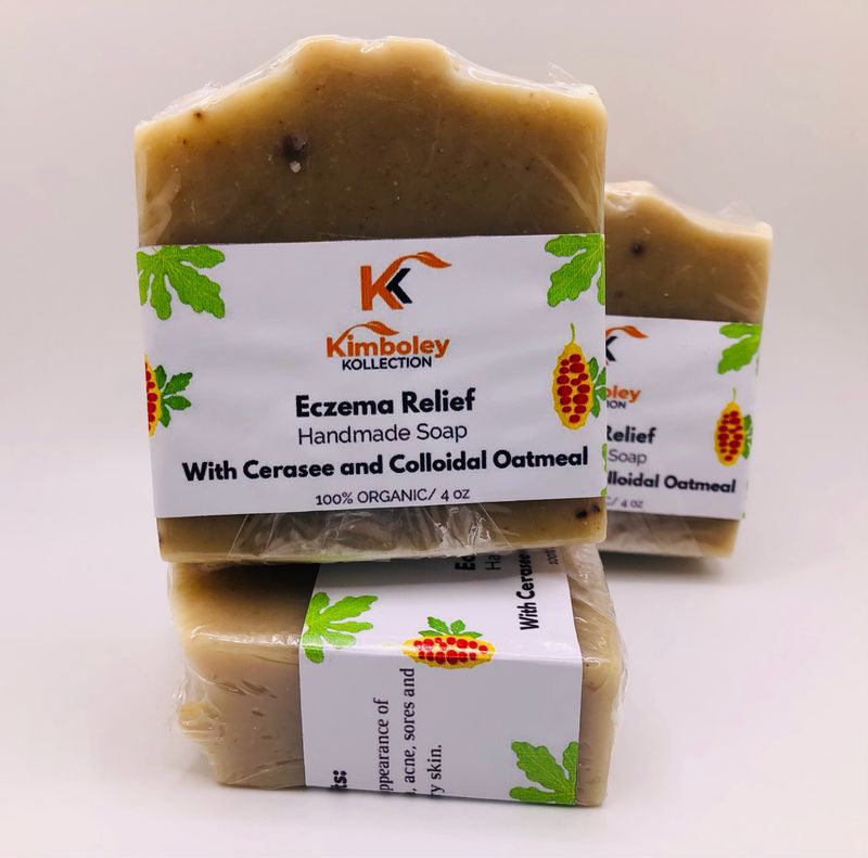Eczema Relief Soap With Cerasee and Colloidal oatmeal| Relief for Eczema, Skin Rashes and Itchy Dry Skin