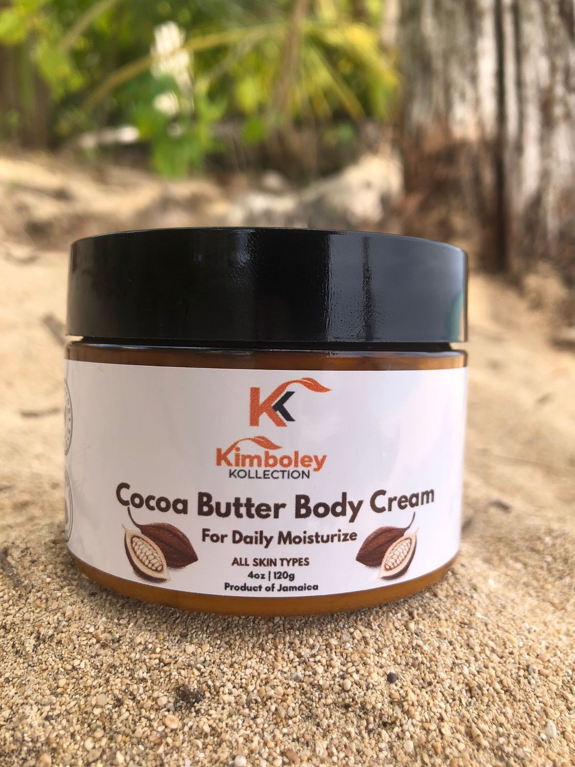 Cocoa Butter Body Cream for Dry Skin with Vitamin E, Cocoa Butter and Deep Nourishing Oils, 24-Hour Body Moisturizer, 4 Oz Jar