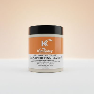 Honey and Rosemary Deep Conditioner Treatment for Dry or Damaged Hair
