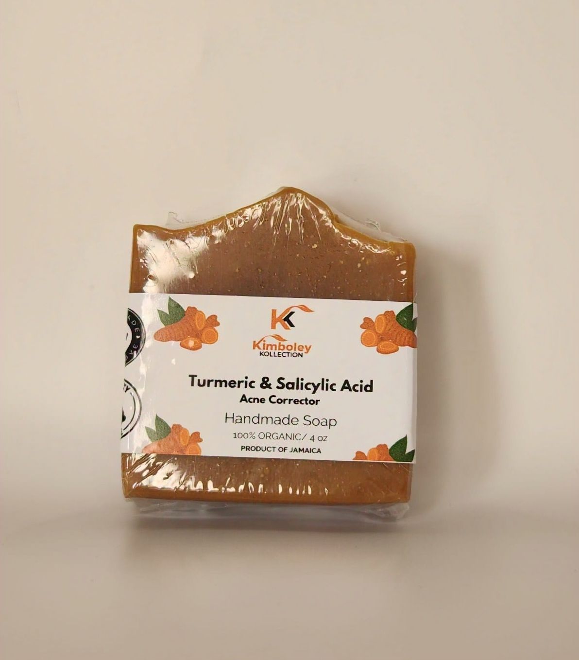 Turmeric &amp; Salicylic Acid Acne Corrector Handmade Natural Soap for Stubborn Back Acne, Chest Acne and Hyperpigmentation