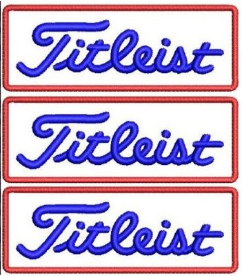 3 Pack Titleist Sleeve Iron-On Patch 3&quot; x 1&quot; Ol&#39; Glory Red White &amp; Blue.