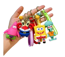 Sponge Bob Character Key Chain Set