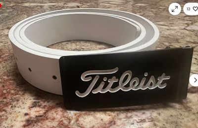 Titleist Golf Belt Trim Adjustable White