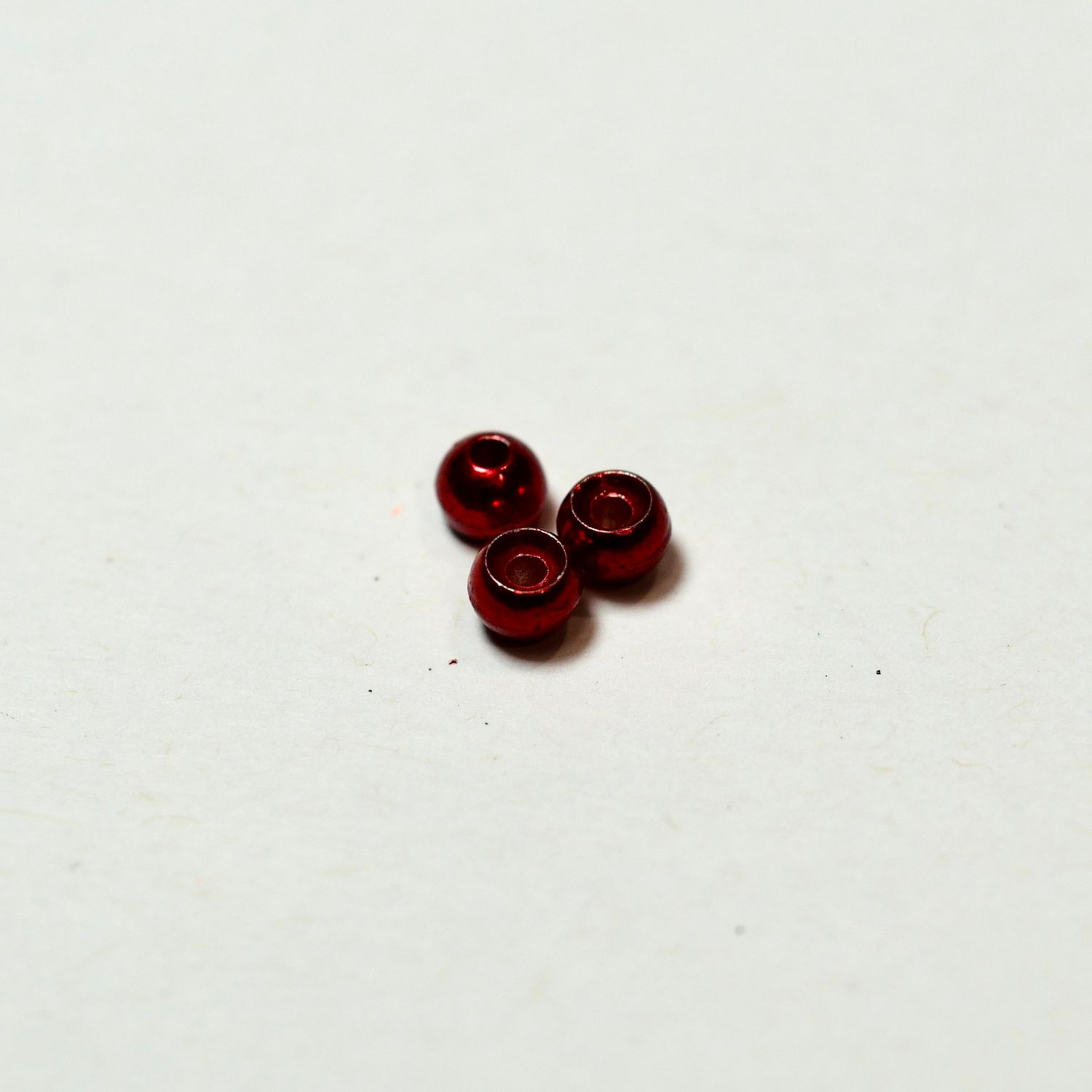 Finatec Counter Sunk Series  Tungsten Bead - Metallic Red