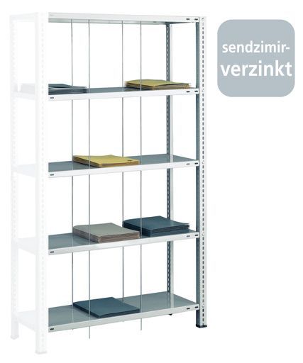 Fädelstäberegal Anbauregal BASIC70, Tiefe 350 mm