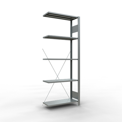 Fachbodenregal  Anbauregal, Fachbodenlast 150 kg, einseitig nutzbar