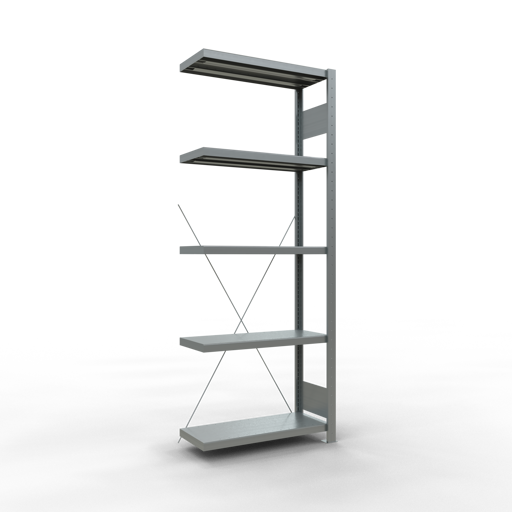 Fachbodenregal  Anbauregal, Fachbodenlast 250 kg, einseitig nutzbar