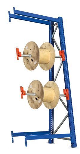 Kabeltrommel-Anbauregal - SchrägRoll System