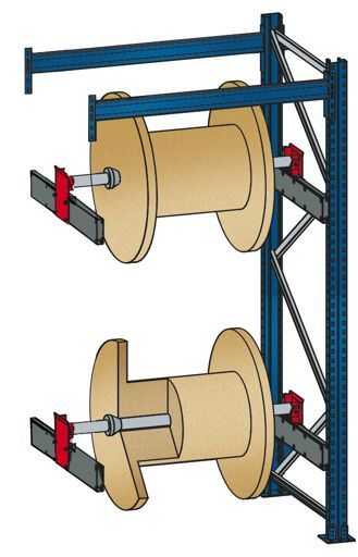 Kabeltrommel-Anbauregal - BlockRoll System