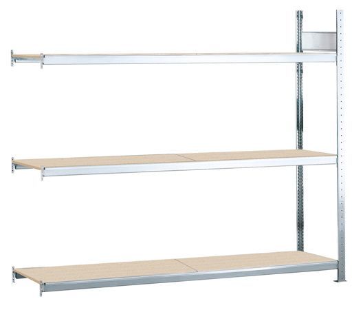 Weitspannregal WS 2000 mit Spanplatten, Anbauregal