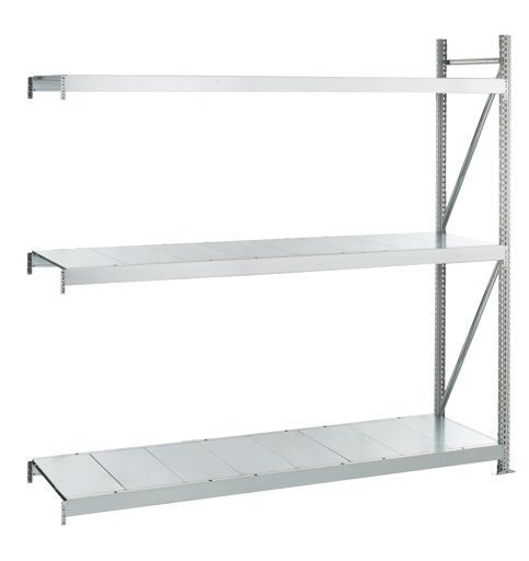 Weitspannregal WS 3000 ML50 mit Stahlpaneelen, Anbauregal