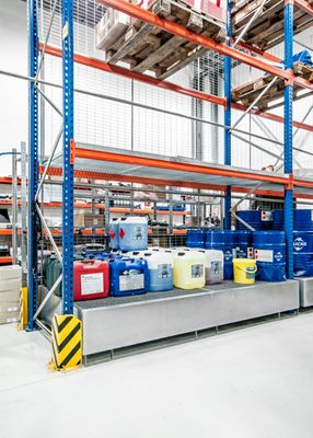 Regalwannen für Palettenregale